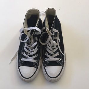 black Chuck Taylor high top converse